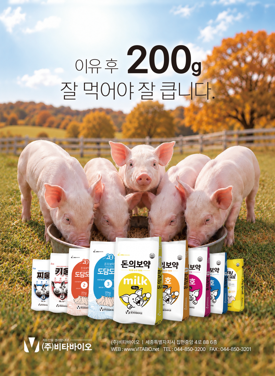 탑발란스 자돈사료 특수 단백질 최고수준의 소화율, 마이크로비옴 밸런스 적용, 특허 한방제제 첨가, 자돈만을 생각합니다. (주)비타바이오 대표번호 : 042-627-4647, www.vitabio.net
