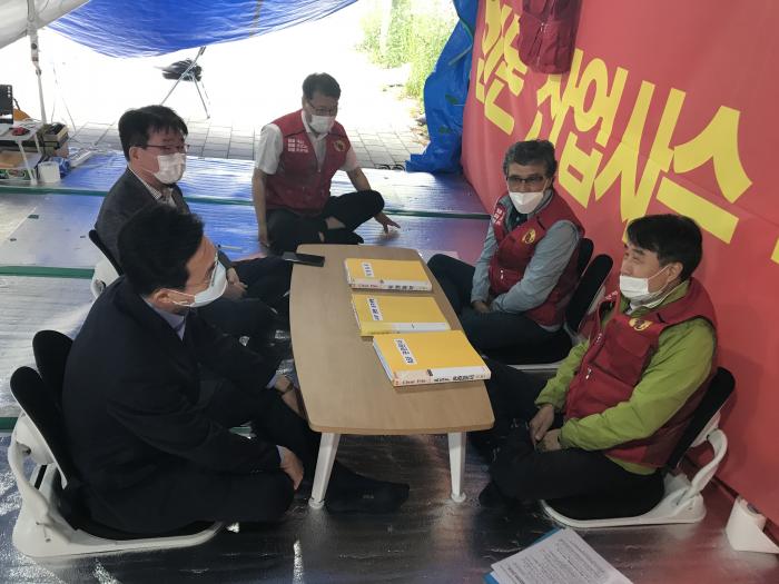 [20.06.02] 농식품부 이재욱 차관 농성장 방문