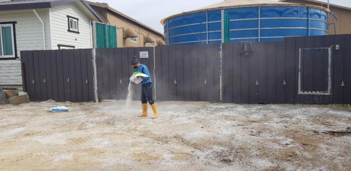 (1014)(철원지부)화천발 양돈장 ASF 관련 철원지역 농가 소독 및 차단방역 사진